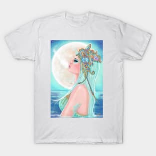 Daughter of the ocean by Renee Lavoie T-Shirt